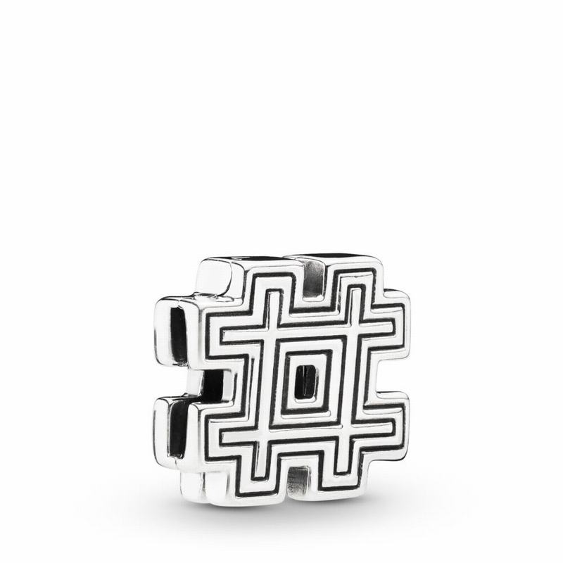 Pandora Reflexions™ Hashtag Symbol Clip Charm Silver Egypt PK8679240